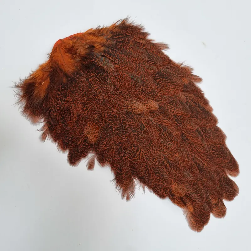 Whiting Coq de Leon Hen Saddle in Speckled Orange-1